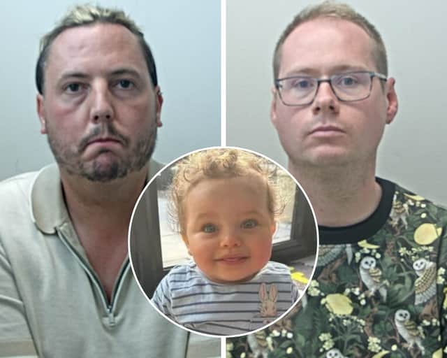 Jamie Varley (left) and John McGowan-Fazakerley abused Preston Davey (inset)