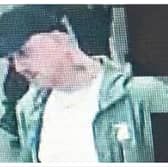 Police want to speak to this man after items were stolen from a supermarket in Cannock.