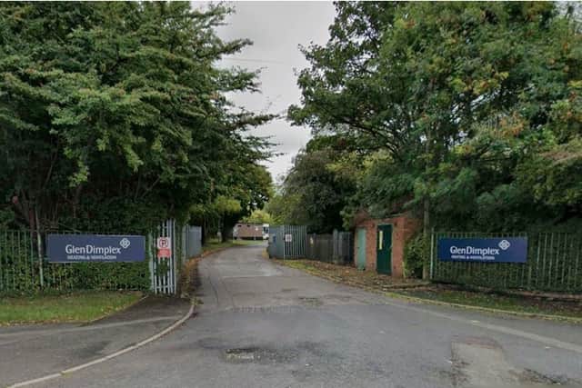 The entrance to the Glen Dimplex Dudley plant