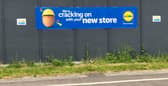 Rugeley's new Lidl store building site in Power Station Road 
