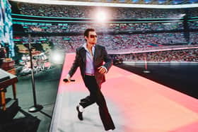Harry Styles on stage at Wembley