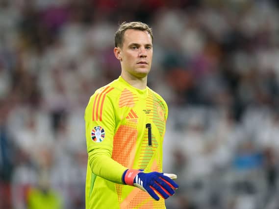 Germany goalkeeper Manuel Neuer during a game at Euro 2024