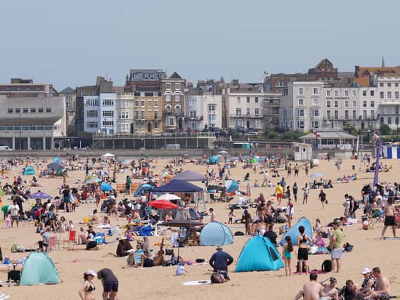 People on a beach