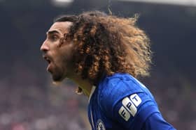 LiverpooaChelsea’s Marc Cucurella reacts during the Premier League match at Anfieldl v Chelsea – Premier League – Anfield