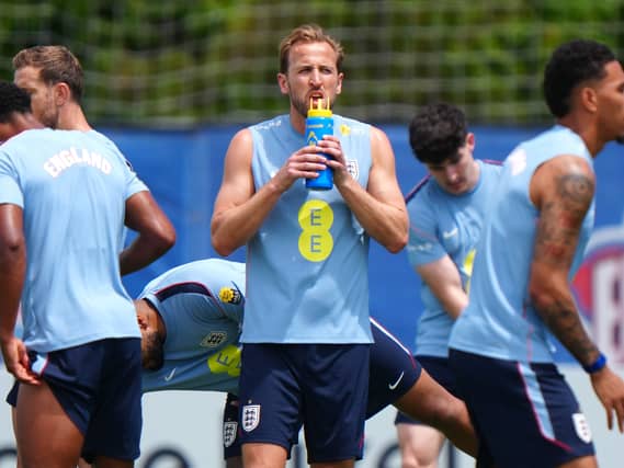 Harry Kane in training