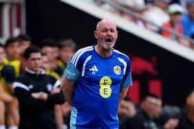 Scotland manager Steve Clarke on the touchline