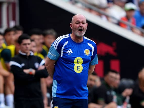 Scotland manager Steve Clarke on the touchline