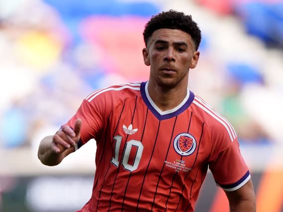 Scotland's Che Adams at Sports Illustrated Stadium