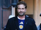 Gerard Butler arriving ahead of a Scottish Night in Boston Dinner and Gala Event at the Royale, Boston