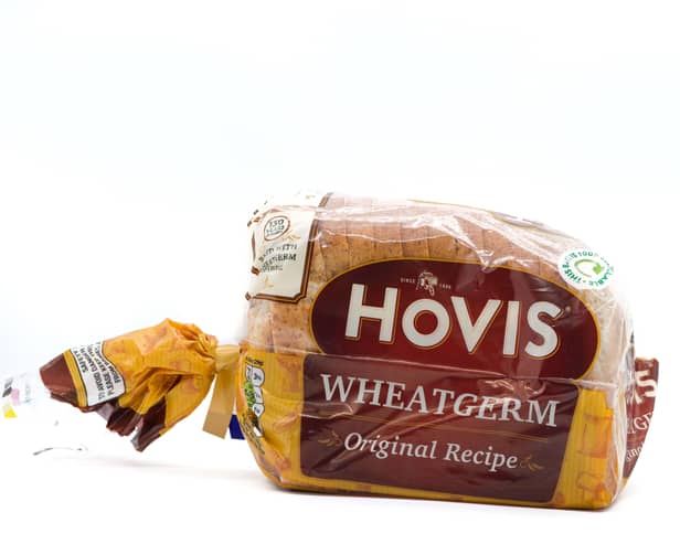 A Hovis wheatgerm loaf in its packaging