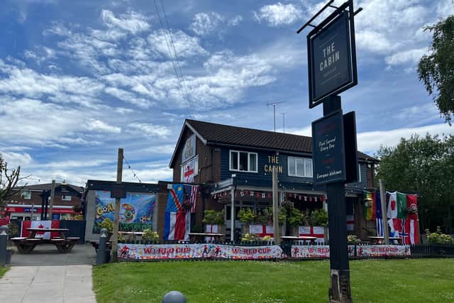 The Cabin, Sedgley, is all prepared for the World Cup match