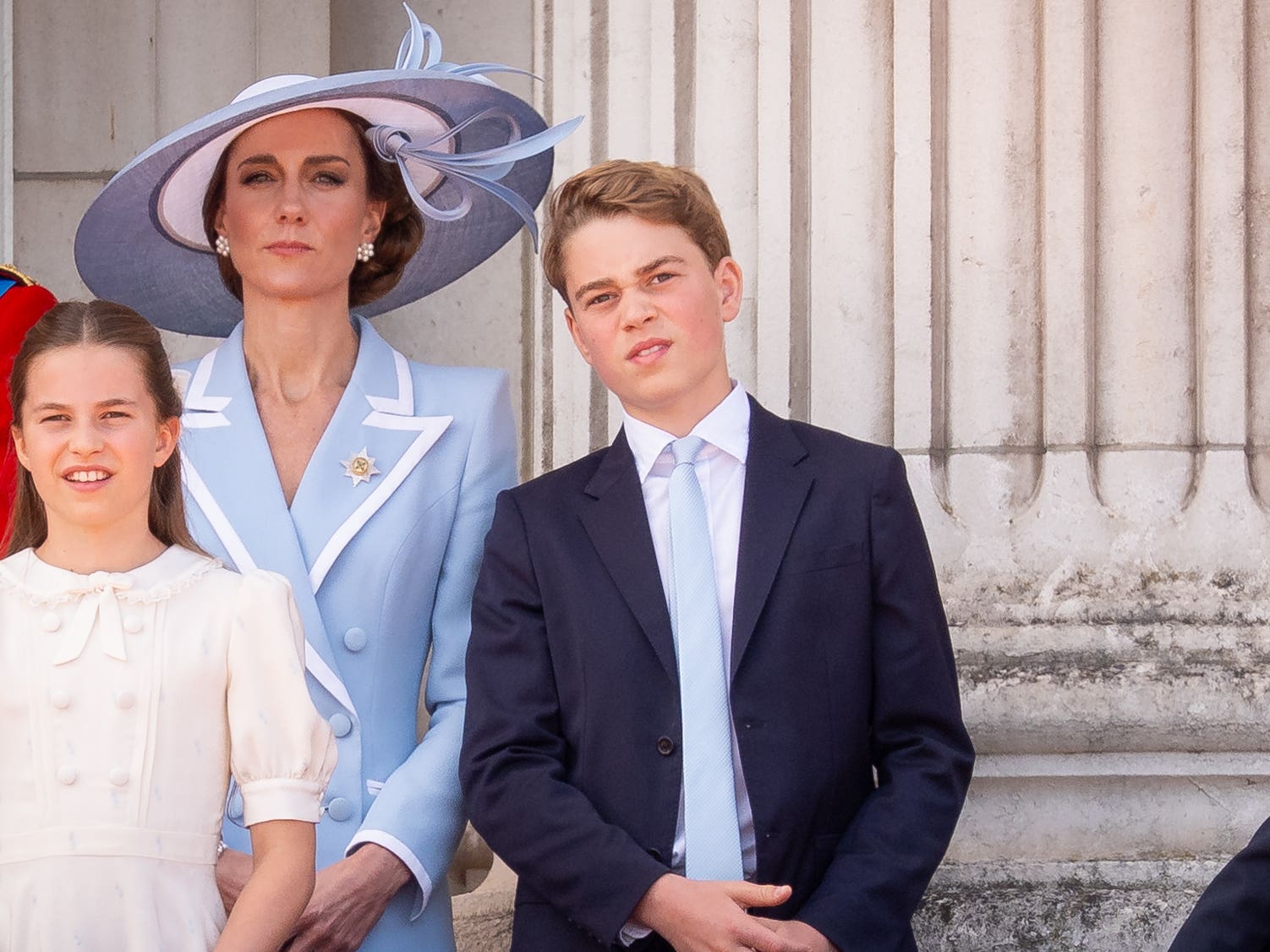 Prince George with his family on the Buckingham Palace balcony