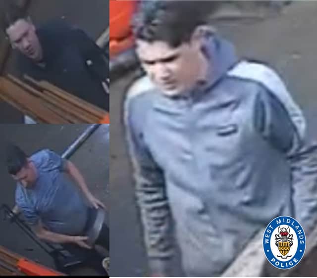 Police want to speak to three men after 'stainless steel' was taken ...