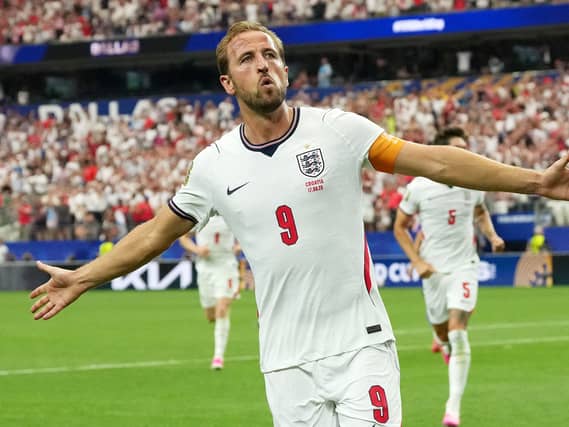 Harry Kane celebrates