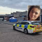 Mohammed Azim is accused of murdering Lily Whitehouse (inset) who died after being hit by a vehicle in Old Park Lane, Oldbury