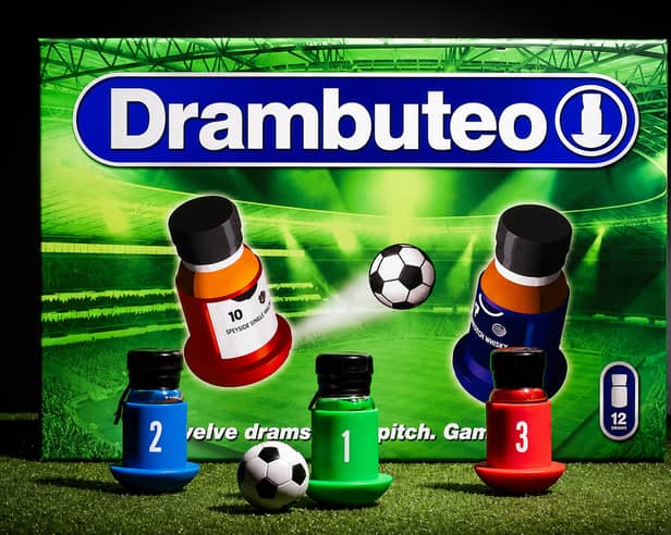 Drambuteo combines World Cup football fever with a selection of miniature whiskies in a grown-up twist on Subbuteo