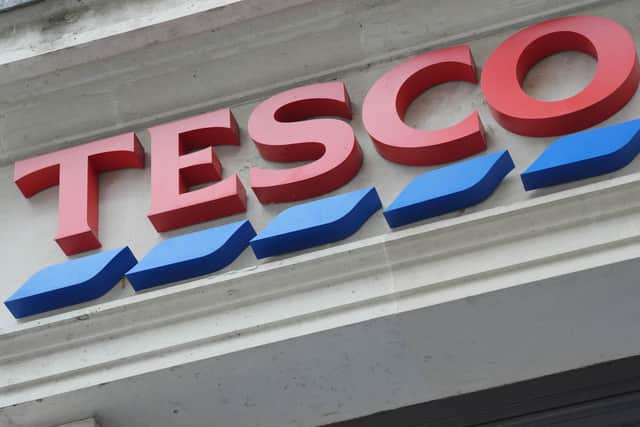 A Tesco logo