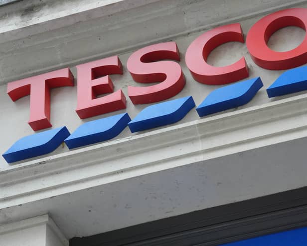 A Tesco logo