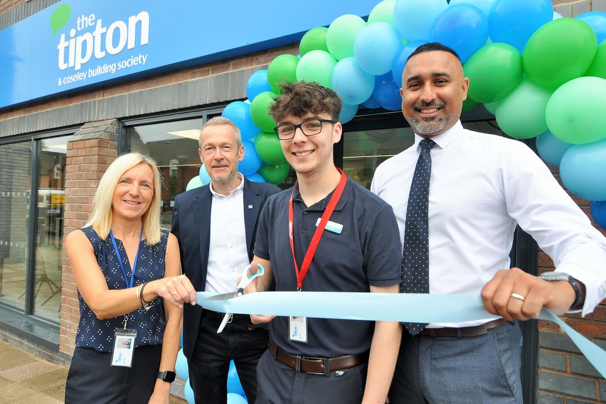 Building society celebrates opening of its brand new branch in Tipton