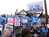 Coventry fans during a victory parade
