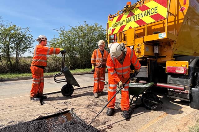 Staffordshire is adding 14 extra highways crews by the end of June to repair potholes and other road defects over the summer
