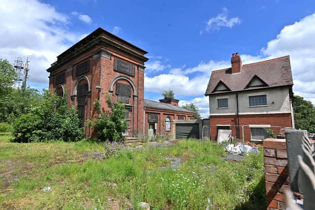 Historian Mark Cooper fears the water tower and pumping station at Goldthorn Hill could fall down