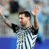 Lionel Messi in action