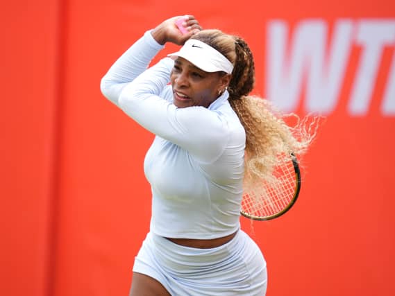 Serena Williams in action at Queen's