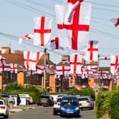 Residents on Torrington Avenue in Bristol have put England flags up their whole street to show support for England in the football World Cup