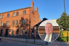 Councillor Adrian Andrew inset Walsall Leather Museum