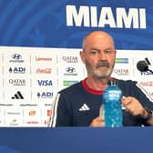 Scotland boss Steve Clarke at Miami Stadium