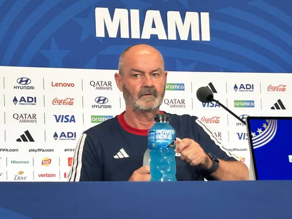 Scotland boss Steve Clarke at Miami Stadium
