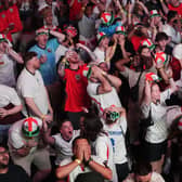 Fans watching England v Ghana