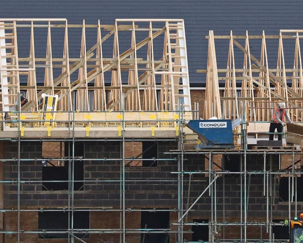 Houses being built
