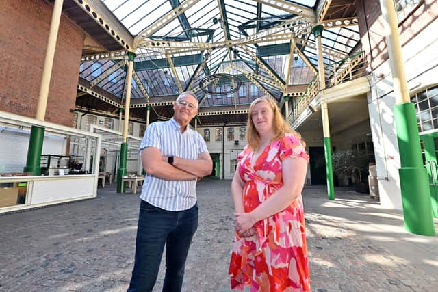 Pics at the Chubb buildings (Lighthouse), in Wolverhampton. On some pics is: Ian Hodgkinson (Boss of Midlands Industrial Association) Sarah Warnes (Senior Property Manager).