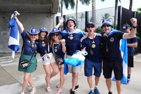 Scotland fans arrive ahead of the World Cup 2026 Group C match at Miami Stadium, Florida