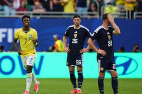 Scotland’s Scott McKenna (centre) at the Miami Stadium