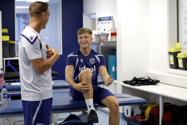 Jimmy-Jay Morgan, right, was his side’s standout. (Photo by Adam Fradgley/West Bromwich Albion FC via Getty Images)