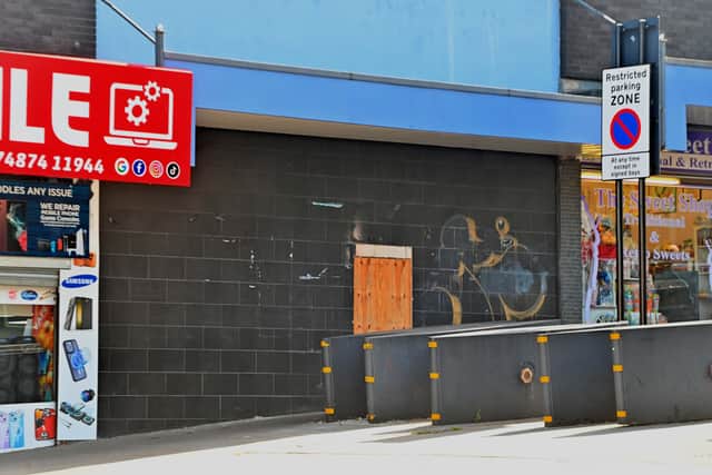 Some of the empty buildings in Walsall town centre.