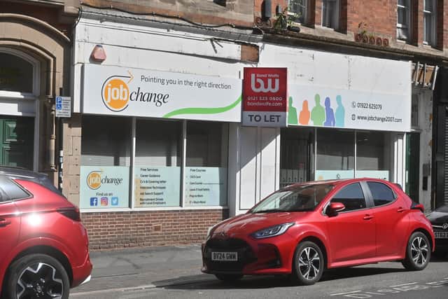 Some of the empty buildings in Walsall town centre.
