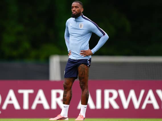 Ivan Toney during a training session