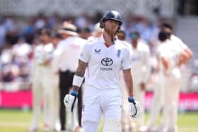 Ben Stokes looking dejected