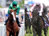 Benvenuto Cellini (left) and Christmas Day will clash in the Irish Derby