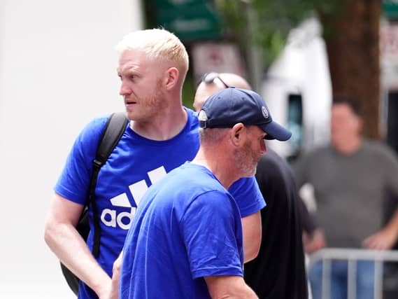 Steve Clarke at Scotland team hotel in Charlotte