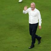 Steve Clarke waves