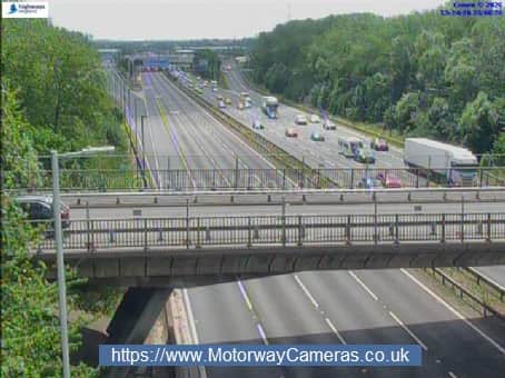 Empty lanes on the M6 at Junction 10a