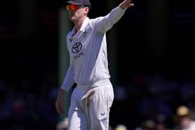 Harry Brook takes over the captaincy and directs England's fielders with Ben Stokes off the ground during last winter's Ashes