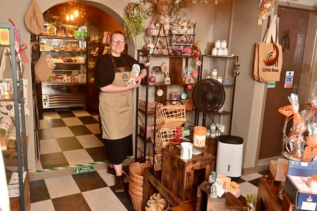 Vic Williams inside her shop, Little Bean which is located in The Colonnade