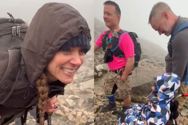 Watch lovely moment young West Midlands fundraiser doing Three Peaks ...