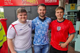 There were smiles for England fans, but only after a tense game against DR Congo